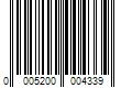Barcode Image for UPC code 00052000043389. Product Name: PepsiCo  Inc Gatorade Zero Sugar Thirst Quencher  Orange Sports Drinks  12 fl oz  12 Count Bottles