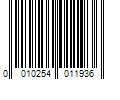Barcode Image for UPC code 0010254011936. Product Name: Project Source 15.63-in L x 1.16-in W x 10.5-in D Heavy Duty White Shelf Bracket | 25224PHLLG