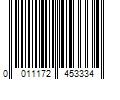 Barcode Image for UPC code 0011172453334