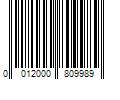 Barcode Image for UPC code 0012000809989. Product Name: Mountain Dew 12-Pack 12 oz Mountain Dew Code Red