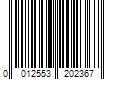 Barcode Image for UPC code 0012553202367. Product Name: Luhr-Jensen Les Davis Plastic Trolling Rudders