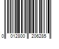 Barcode Image for UPC code 0012800206285. Product Name: RAYOVAC General Purpose 12V Screw Terminals (Fixed & Flexible Connectors)