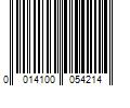 Barcode Image for UPC code 0014100054214. Product Name: Pepperidge Farm  Inc. Milano Double Dark Chocolate Cookies 0.98 Ounce (Pack of 24)