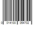 Barcode Image for UPC code 0014100054702. Product Name: Pepperidge Farm  Inc Goldfish Flavor Blasted Xtra Cheddar Cheese Crackers  27.3 oz Carton