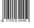Barcode Image for UPC code 0017000300450. Product Name: Henkel Got2b Glued Blasting Freeze Hairspray  2 oz