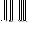 Barcode Image for UPC code 0017801360059. Product Name: Feit Electric 3001956 100 watt Equivalence G25 E26 Medium Filament LED Bulb  Soft White