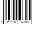 Barcode Image for UPC code 0018138567029