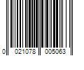 Barcode Image for UPC code 0021078005063