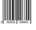 Barcode Image for UPC code 0022532006800. Product Name: Lowe's Majesty Palm in 1.94-Gallon (s) Pot | NURSERY