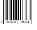 Barcode Image for UPC code 0022600001584