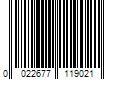 Barcode Image for UPC code 0022677119021. Product Name: Rapala 29â€ Giant Lure Decoration, Firetiger