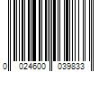 Barcode Image for UPC code 0024600039833. Product Name: Morton 40-lb Water Softener Salt Solar Crystals | 3983