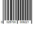 Barcode Image for UPC code 0025700009221. Product Name: Ziploc 64 oz Endurables Large Silicone Pouch