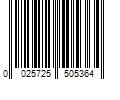 Barcode Image for UPC code 0025725505364. Product Name: Franklin Sports 8.5  Air Tech Adapt Series T-Ball Glove  Right Hand Throw