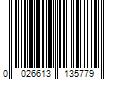 Barcode Image for UPC code 0026613135779. Product Name: BrassCraft 1/2 in. Nominal Compression Inlet x 3/8 in. O.D. Compression x 3/8 in. O.D. Compression Dual Outlet Multi-Turn Valve