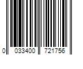 Barcode Image for UPC code 0033400721756