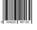Barcode Image for UPC code 0034223491130. Product Name: Igloo 48 QT. Laguna Hard-Sided Ice Chest Cooler  Aqua Blue and White