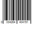 Barcode Image for UPC code 0034264404151. Product Name: Jarden Consumer Products Oster Adjusta Electric Blade Refill  Size Medium  1 Ct