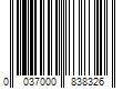 Barcode Image for UPC code 0037000838326. Product Name: Bounce Pet Hair and Lint Guard Mega Fresh Scent Dryer Sheets (130-Count)