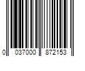 Barcode Image for UPC code 0037000872153. Product Name: Pampers Baby Wipes Expressions Fragrance Free 9X Pop-Top Packs White