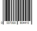 Barcode Image for UPC code 0037000904410. Product Name: 