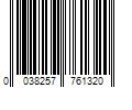 Barcode Image for UPC code 0038257761320. Product Name: Hanes Ultimate Men's X-Temp FreshIQ Black No Show Socks 6-Pack 6-12