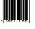 Barcode Image for UPC code 0038613218956. Product Name: National Mfg Sales Co National Hardware N218-958 Shelf Bracket  Steel  White  12  L x 10  W