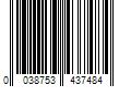 Barcode Image for UPC code 0038753437484. Product Name: Oatey 2-in Drain Seal - General Purpose Drains in Black | 43749