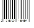Barcode Image for UPC code 0039800136596. Product Name: Energizer MAX Alkaline AA Batteries (24-Pack) | E91DP-24