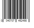 Barcode Image for UPC code 0040707452498