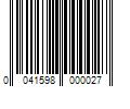 Barcode Image for UPC code 0041598000027. Product Name: Weiman Stainless Steel Aerosol Cleaner