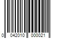 Barcode Image for UPC code 0042010000021