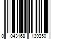Barcode Image for UPC code 0043168139250. Product Name: G E LIGHTING GE Lighting 29033 LED Light Bulb  T8  Warm White  Frosted  200 Lumens  3-Watts
