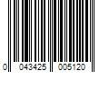 Barcode Image for UPC code 0043425005120. Product Name: J-B Weld Clearweld Epoxy Clear 25