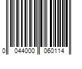 Barcode Image for UPC code 0044000060114. Product Name: Mondelez International OREO Chocolate Sandwich Cookies  13.29 oz