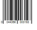 Barcode Image for UPC code 0044356003193