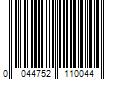 Barcode Image for UPC code 0044752110044. Product Name: Christy's 4 oz. PVC Pipe Cement