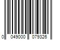 Barcode Image for UPC code 0049000079326
