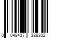 Barcode Image for UPC code 0049437389302. Product Name: Metrie 1/2" x 3-1/4" x 08' Primed White MDF Baseboard