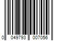 Barcode Image for UPC code 0049793007056. Product Name: Prime-Line 3/4 in. to 1-3/8 in. Wide, 7 ft. Black Vinyl Bug Seal
