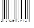 Barcode Image for UPC code 0071249314142. Product Name: L Oreal Paris Cosmetics L Oreal Paris Voluminous Butterfly Sculpt Waterproof Mascara  Blackest Black