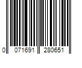 Barcode Image for UPC code 0071691280651. Product Name: Rubbermaid 9 gal Plastic Kitchen Trash Can  White
