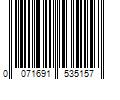 Barcode Image for UPC code 0071691535157. Product Name: Rubbermaid Roughneck 45 Gal. Vented Blue Wheeled Recycling Trash Container