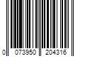 Barcode Image for UPC code 0073950204316. Product Name: Water Pik  Inc. Waterpik Triple Sonic Electric Toothbrush Replacement Heads STRB-3WW White  3 Count