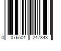 Barcode Image for UPC code 0076501247343. Product Name: Coleman Single Burner Butane Propane Stove Black
