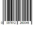 Barcode Image for UPC code 0097612260045. Product Name: Zoo Med Spirulina 20 Flake Food 4oz