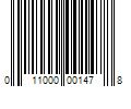 Barcode Image for UPC code 011000001478