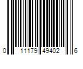 Barcode Image for UPC code 011179494026