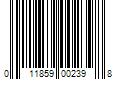 Barcode Image for UPC code 011859002398. Product Name: Dubro Products DUB239 0.15 in. Nylon Landing Gear Strap - Pack of 4