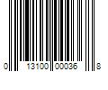 Barcode Image for UPC code 013100000368